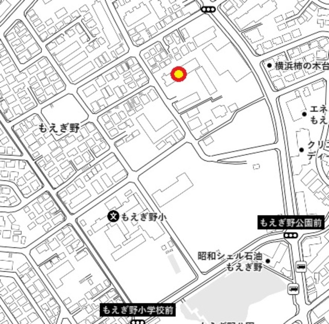 ペルシュワールもえぎ野の地図|バスで青葉台駅や藤が丘駅にアクセス可
