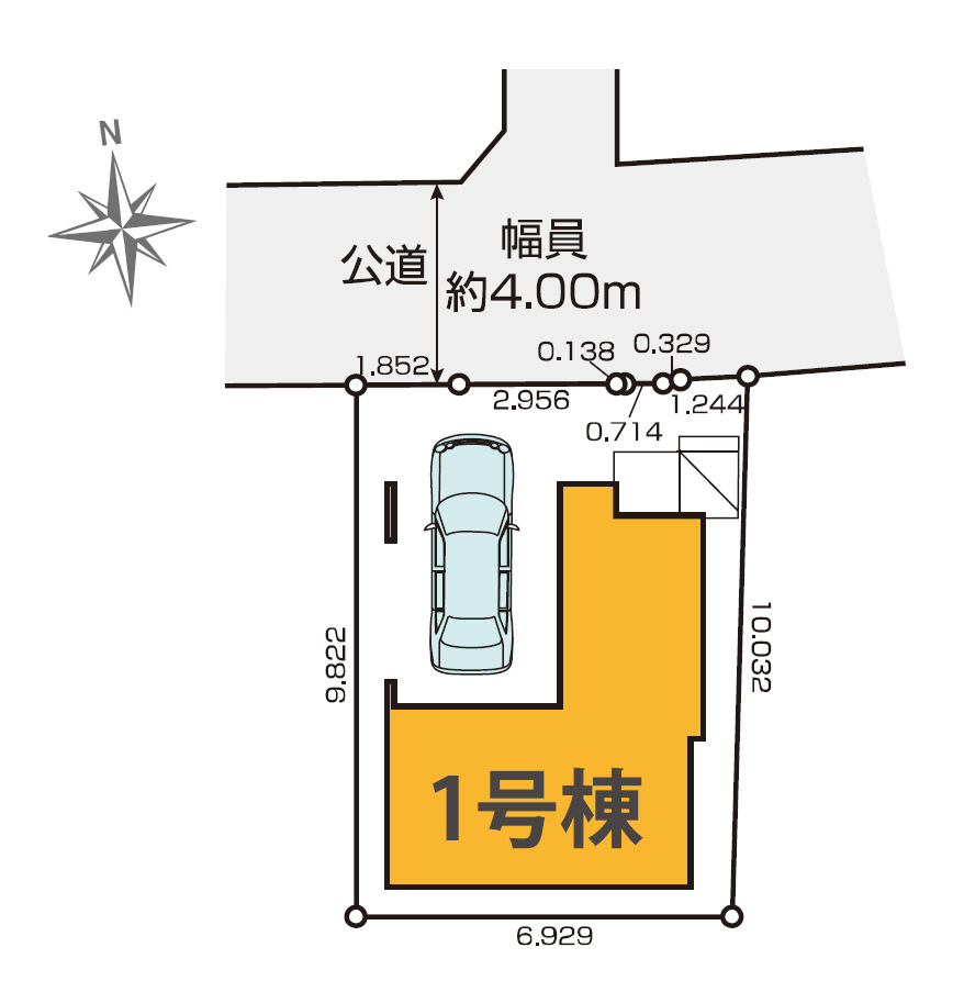 板橋区赤塚新町1丁目　新築戸建の区画図|区画図