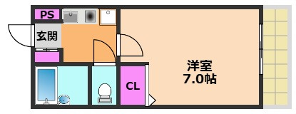 アーバンハイツ竹の内の間取り