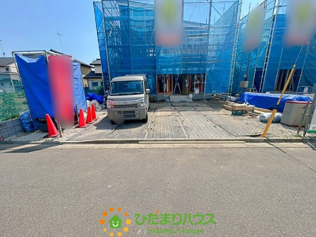 古河市上辺見　新築一戸建て　03　全3区画の駐車場|2026/7/10　撮影