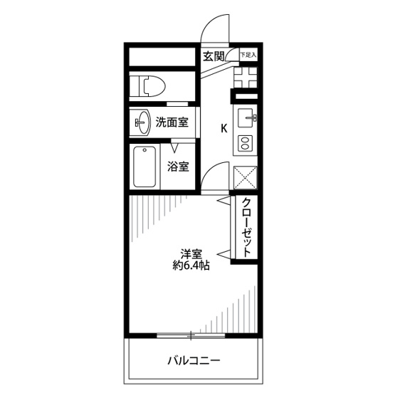 【間取り】 | アンプルールフェールK.Yu