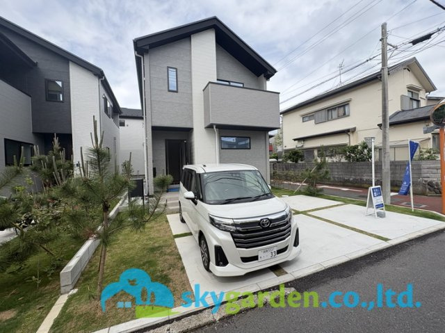 藤沢市鵠沼松が岡７期　新築戸建　全３棟３号棟の外観