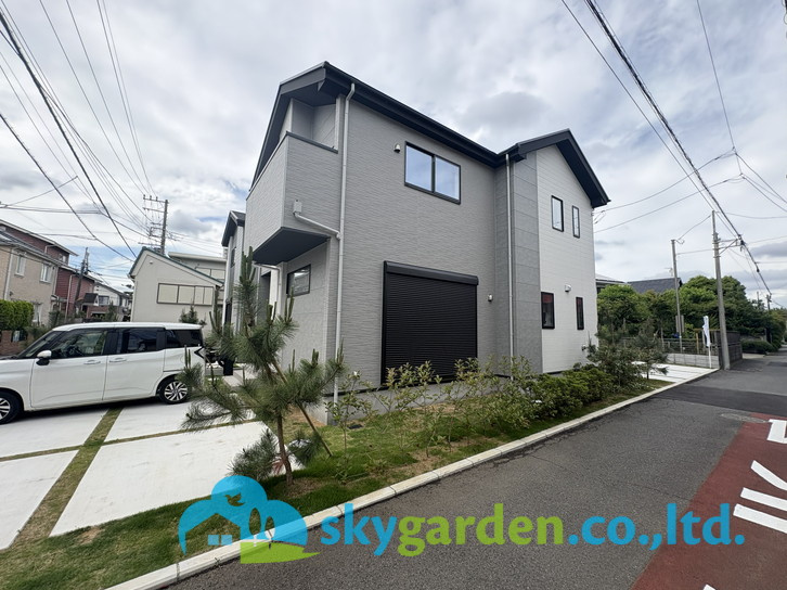 藤沢市鵠沼松が岡７期　新築戸建　全３棟３号棟の外観