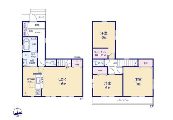 【間取り】 | 武蔵村山市大南3丁目/新築戸建て　全1棟