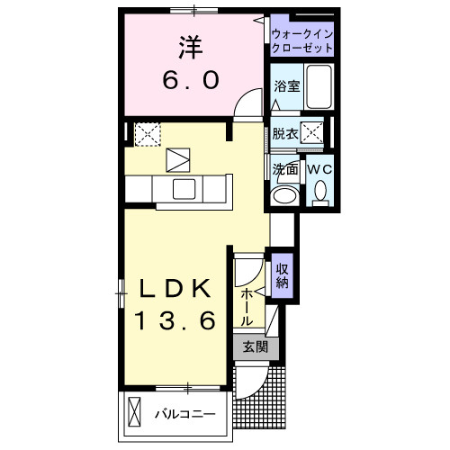 シャトーハイツⅠの間取り|間取図
