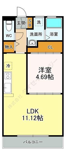 ciel長町南の間取り|※反転タイプの間取りです