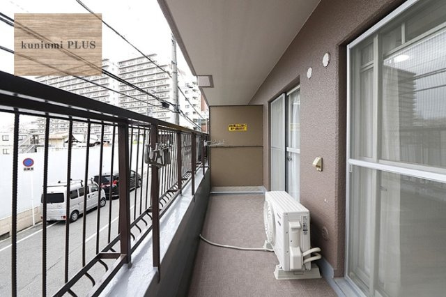 ドムール北市岡のバルコニー