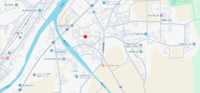 丹波市市島町上田の売地の地図