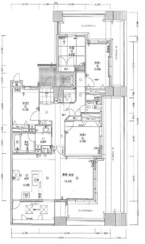 クイーンズプラザ久留米中央の間取り|窓が多く風通しの良い間取りです☆