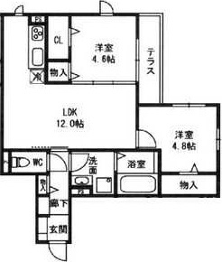 【間取り】 | Rue colline三国ヶ丘(ルコリーヌ三国ヶ丘)