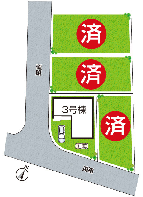 宝塚市安倉南　新築一戸建ての居間・リビング|日当たり良好の明るいリビングで朝の目覚めもスッキリできそう！対面キッチンでご家族のコミュニケーションも自然と増える設計！小さなお子様が遊ぶスペースを作っても広々とくつろげるLDK！