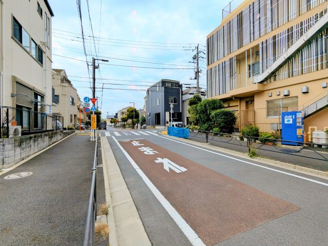 葛飾区新宿１丁目の売地の前面道路含む現地写真|～前面道路含む現地写真～