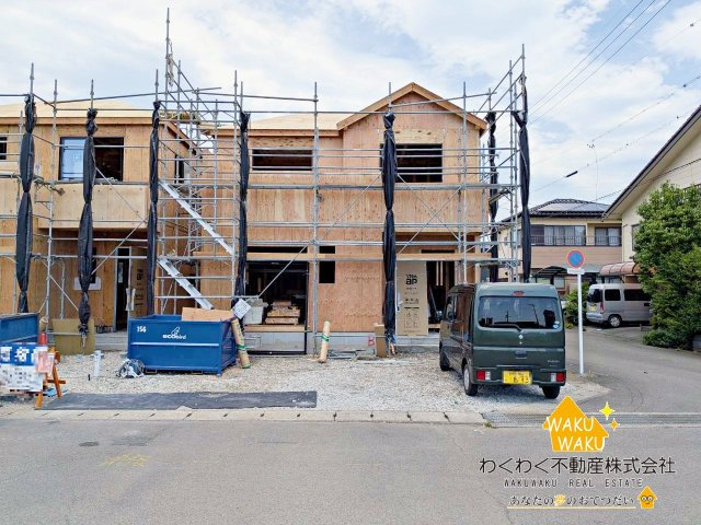 焼津市東小川８丁目　新築戸建の前面道路含む現地写真|【A号棟】2026年7月30日撮影