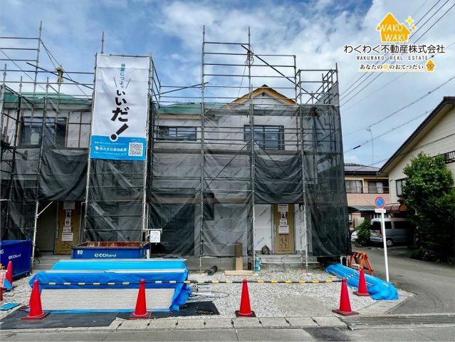 焼津市東小川８丁目　新築戸建の前面道路含む現地写真|【B号棟】2026年8月中旬撮影
