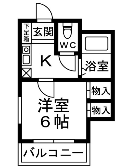 【間取り】 | ｼｬﾙﾏﾝﾌｼﾞ東岸和田弐番館