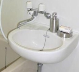 ラベンダーハイツＡ棟の洗面所