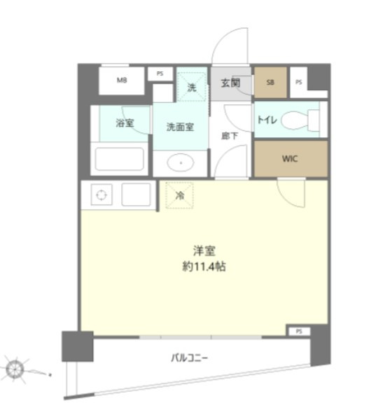 船橋市本町１丁目のアパートの間取り