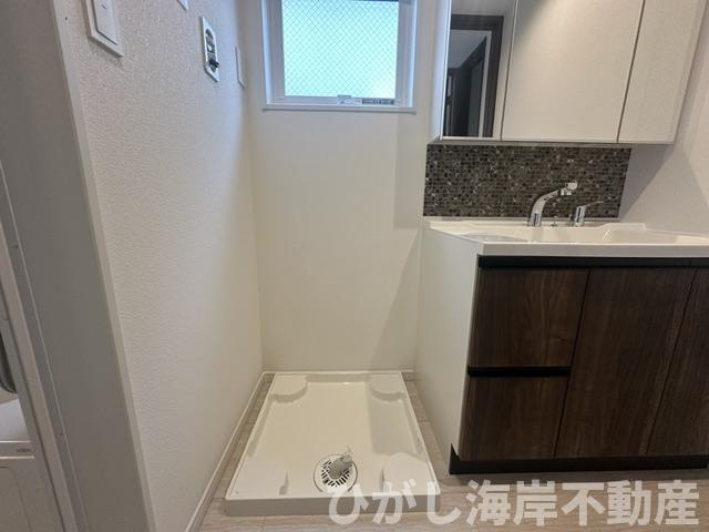茅ヶ崎市南湖3丁目　新築戸建　全2棟のランドリースペース|洗濯機置場