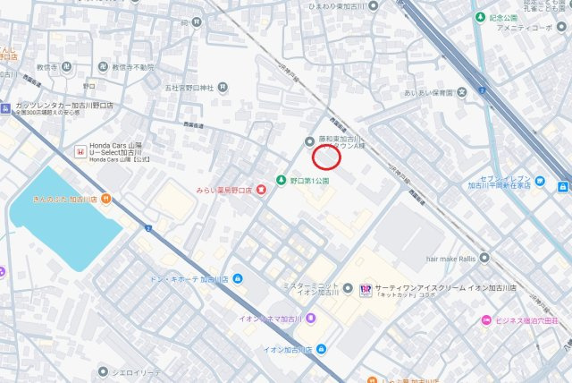 藤和東加古川ハイタウンA棟　　JR「東加古川駅」徒歩10分の地図