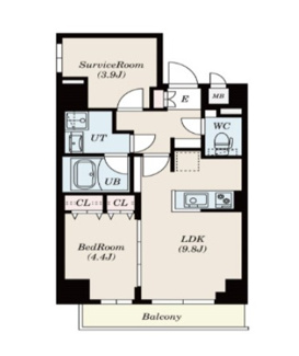 【間取り】 | Ｓ－ＲＥＳＩＤＥＮＣＥ錦糸町Ｓｏｕｔｈ | 間取りです。