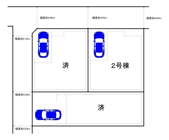 照ヶ丘矢田３丁目　新築分譲住宅　全３区画の区画図