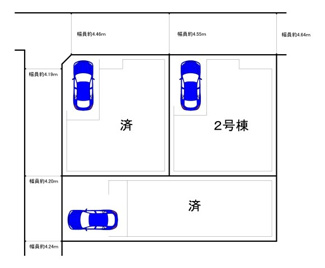 【区画図】 | 照ヶ丘矢田３丁目　新築分譲住宅　全３区画