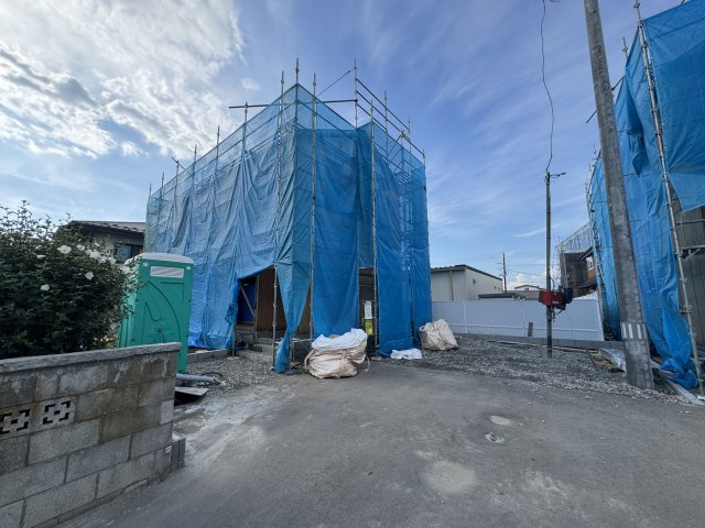 新築戸建・新築建売　会津若松市行仁町　行仁小学校・第一中学校の前面道路含む現地写真