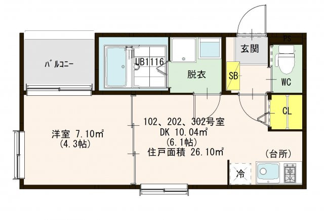 【間取り】 | エトワール六町