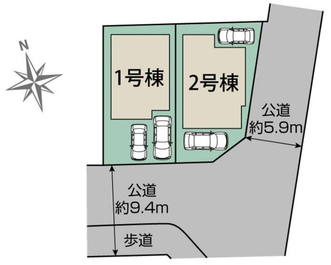 【区画図】 | 神陵台９丁目　新築戸建　２区画
