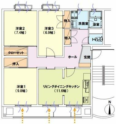【間取り】 | コリノ洗足池