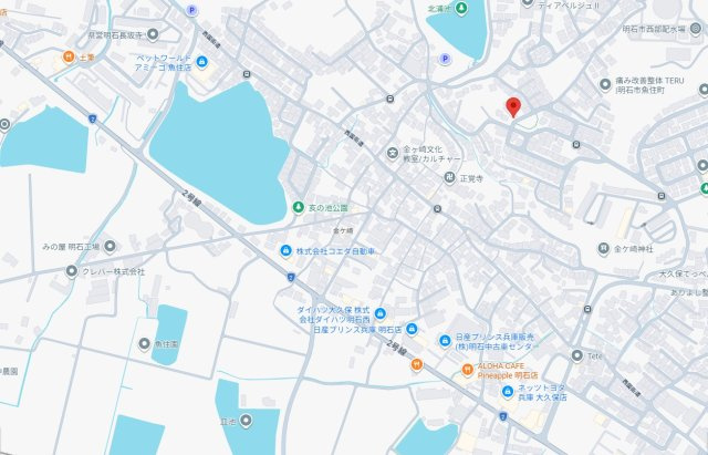 明石市魚住町金ケ崎（全1棟）新築の地図