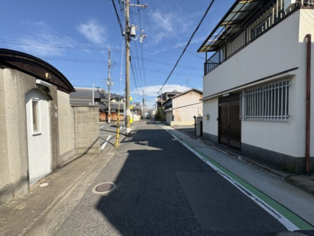 泉北郡忠岡町忠岡南二丁目土地の前面道路含む現地写真|前面道路②