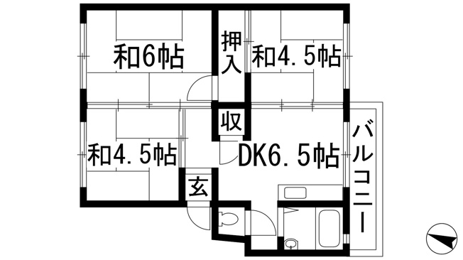【間取り】 | 伊丹池尻1号棟