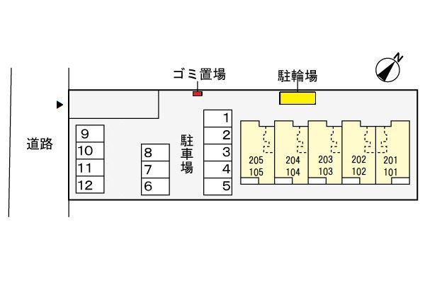 ルピナスの区画図