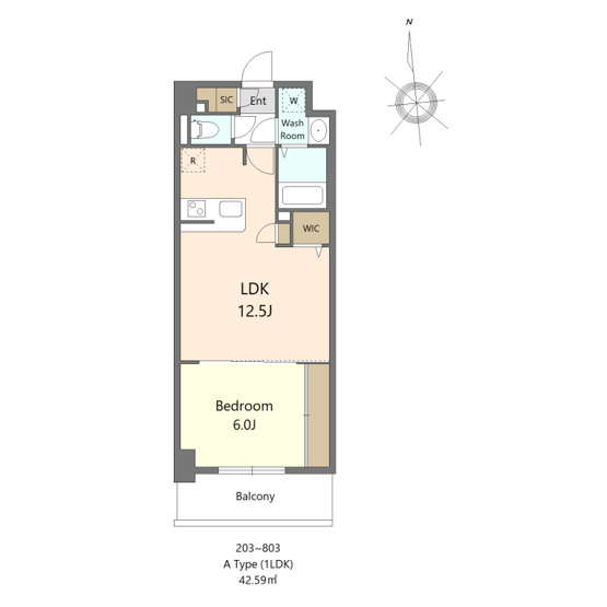 【間取り】 | S-RESIDENCE大濠公園achieve