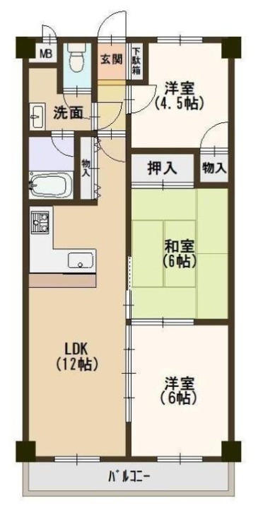 エスペラント久宝寺の間取り