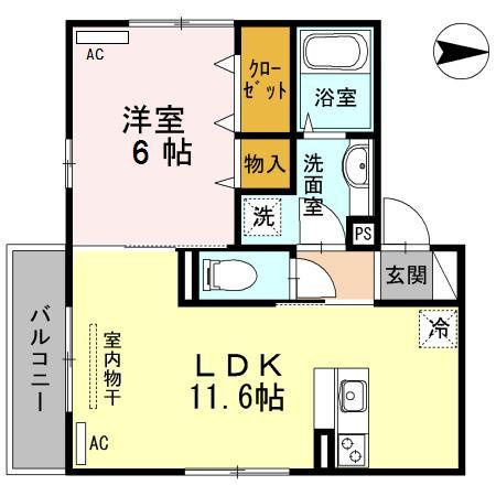 ボヌール飛田の間取り