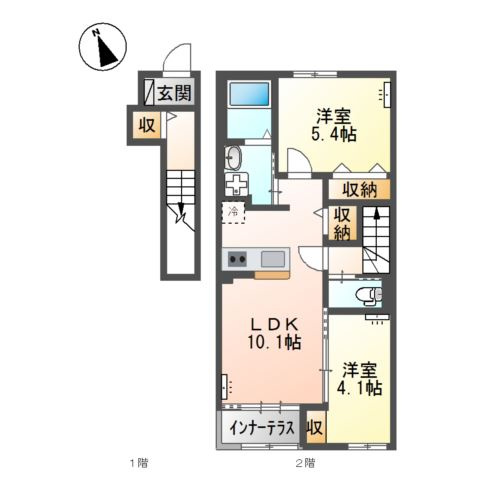Ange Belle Bの間取り