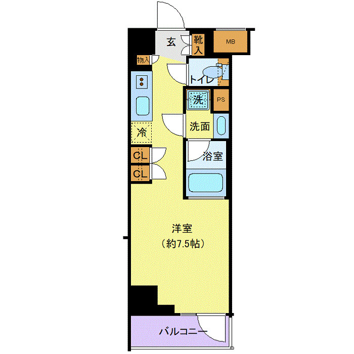 RELUXIA CITY 北新宿の間取り