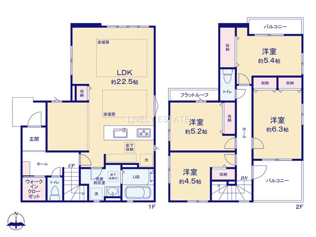 草加市吉町2丁目 新築分譲住宅 全5棟 7号棟