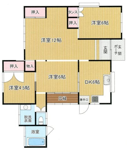 別府市上平田の間取り