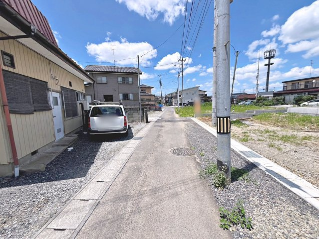 新築戸建・新築建売　郡山市横塚第11　芳賀小・第四中の前面道路含む現地写真|前面道路　南側幅員4.2ｍ
