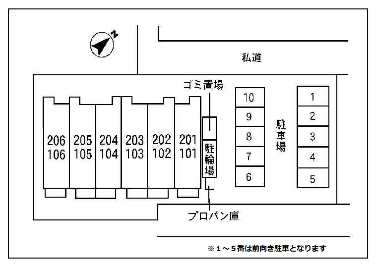 オリーブガーデンの区画図