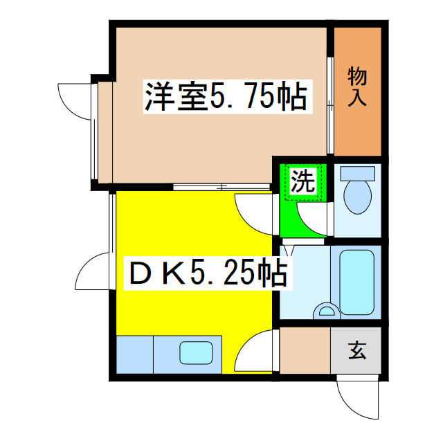 ハイツビコーズの間取り