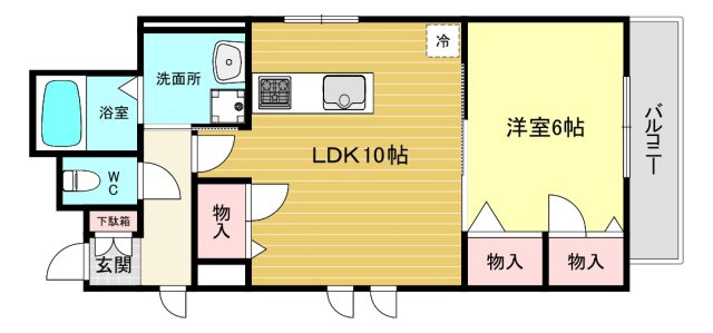 【間取り】 | ダンデライオン門戸Ⅱ