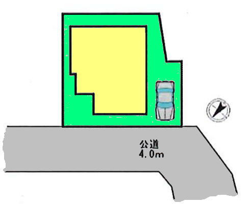 桶川市若宮　中古戸建の区画図