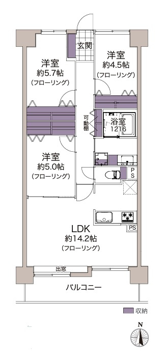 ネオハイツ蒲町公園の間取り