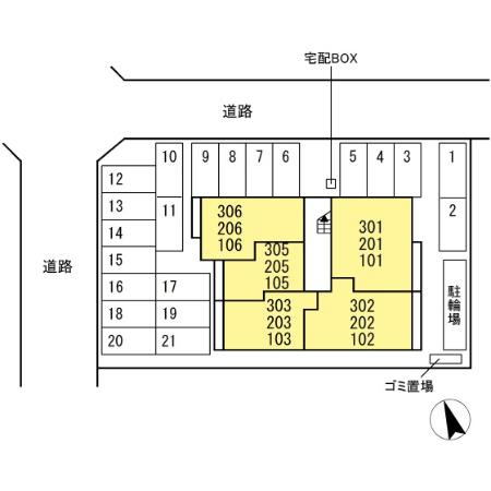 フレッチェ・ボスコⅧ（8）の区画図