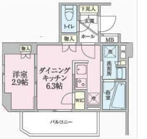 ARKMARK大森西の間取り|角部屋カウンターキッチンの1DK！