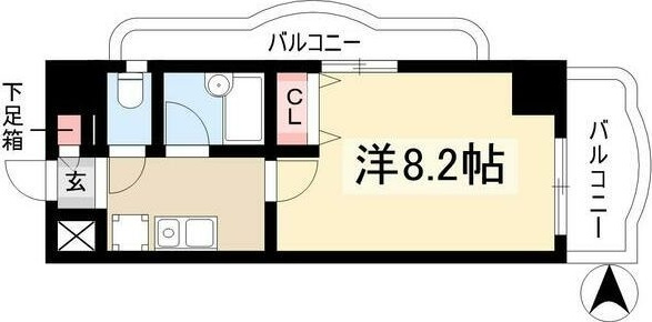 現代ハウス新栄の間取り